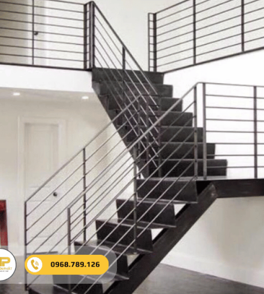 Cầu thang sắt đơn giản