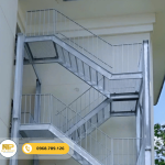 Cầu thang sắt nhà xưởng, kho bãi