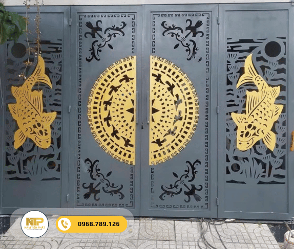 Cửa cổng sắt cắt laser