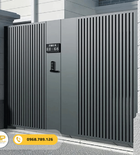 Mẫu cửa cổng sắt hiện đại