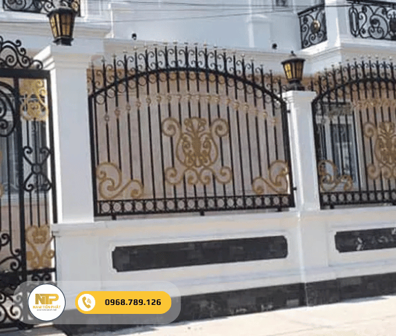 Hàng rào sắt biệt thự