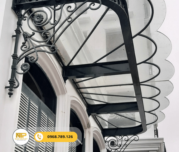 Mái che khung sắt