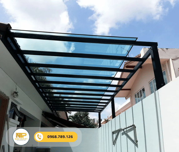 Mái che sắt hộp