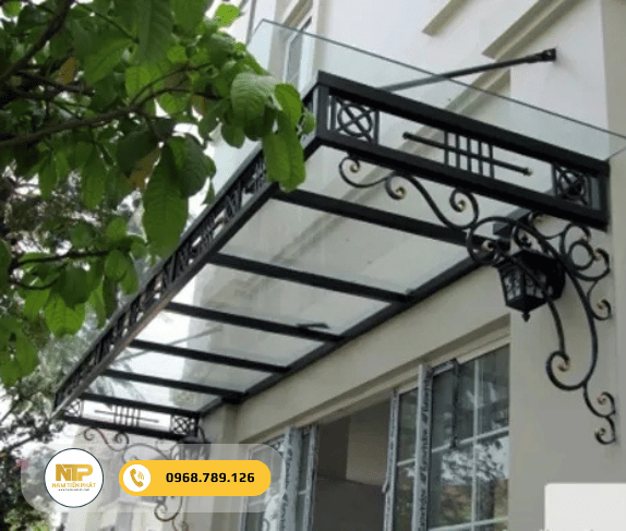 Mái che khung sắt