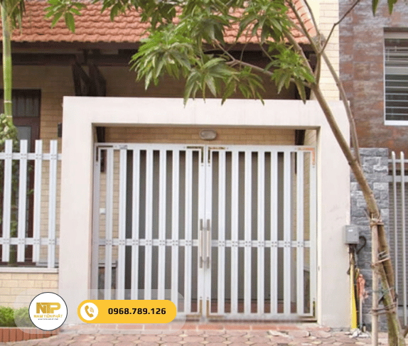 Cửa cổng sắt đơn giản