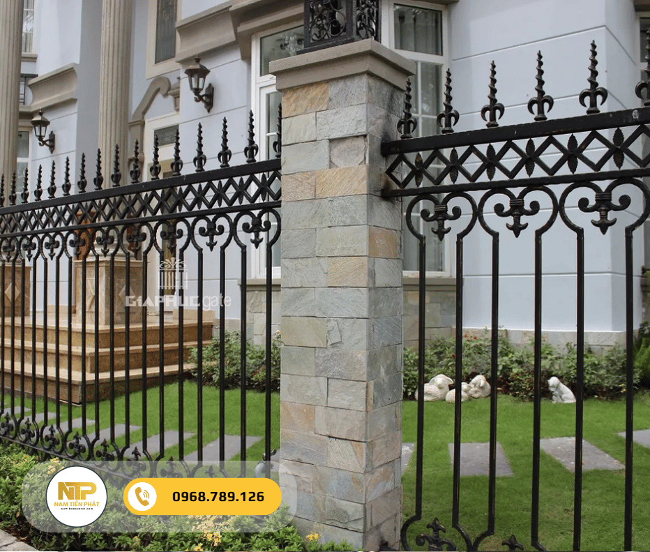 Hàng rào sắt sơn tĩnh điện